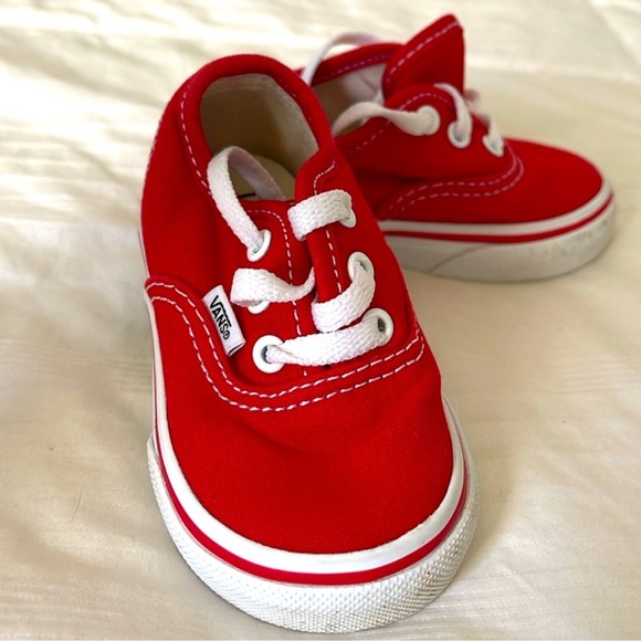 VANS: toddler, size 4.5, red - Picture 2 of 4